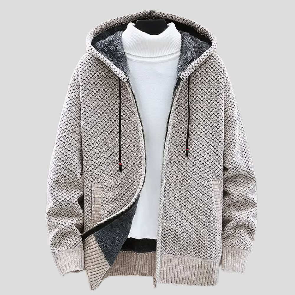 THE JAMES | KNIT ZIP HOODIE