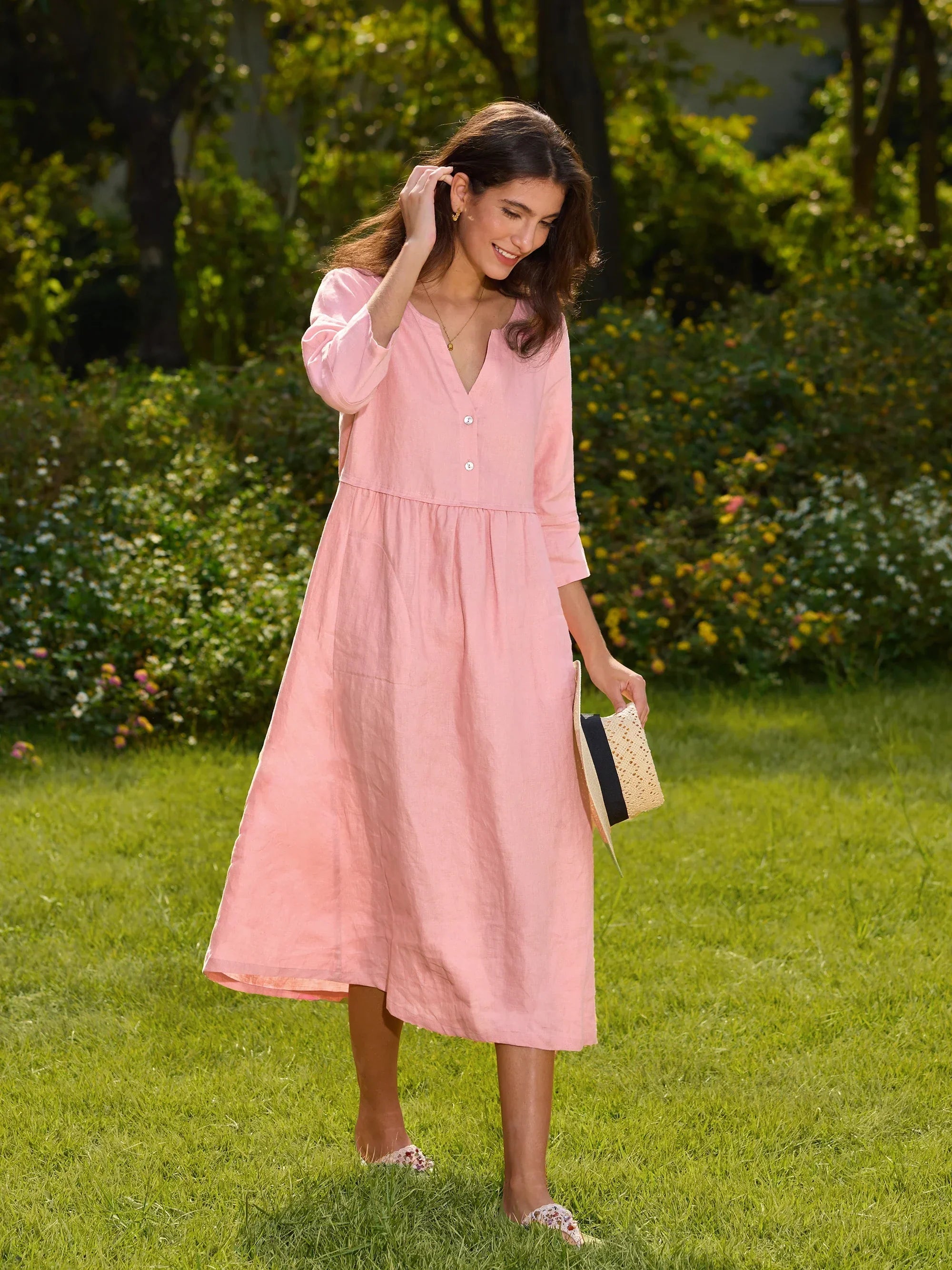 THE ANOUK | 100% LINEN RELAXED MAXI DRESS