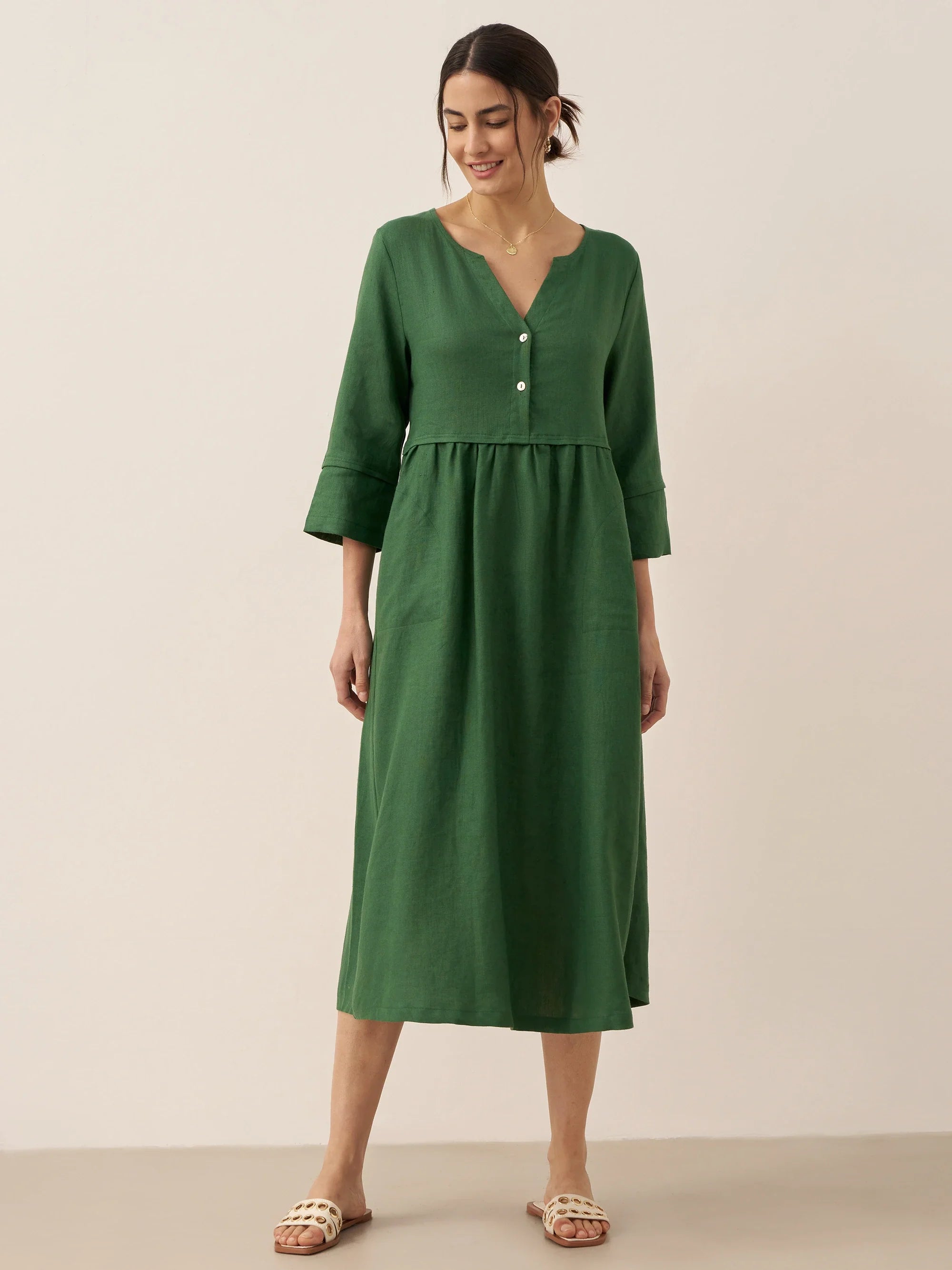 THE ANOUK | 100% LINEN RELAXED MAXI DRESS