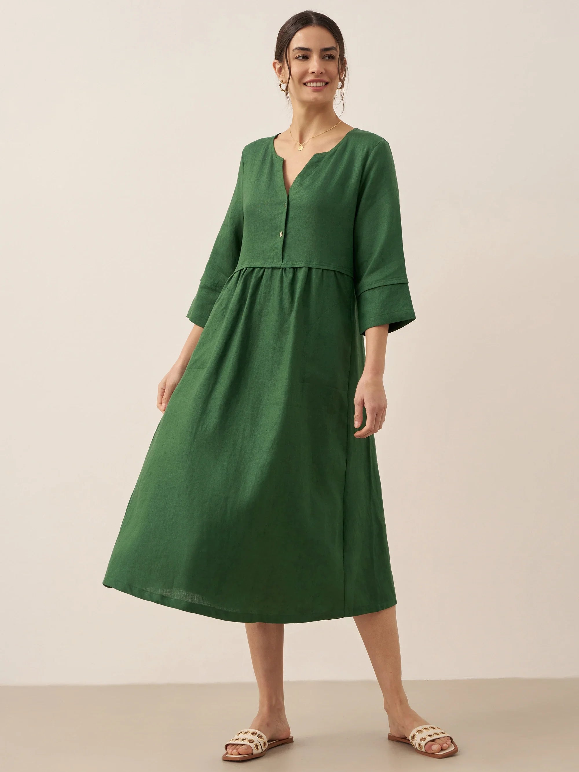 THE ANOUK | 100% LINEN RELAXED MAXI DRESS