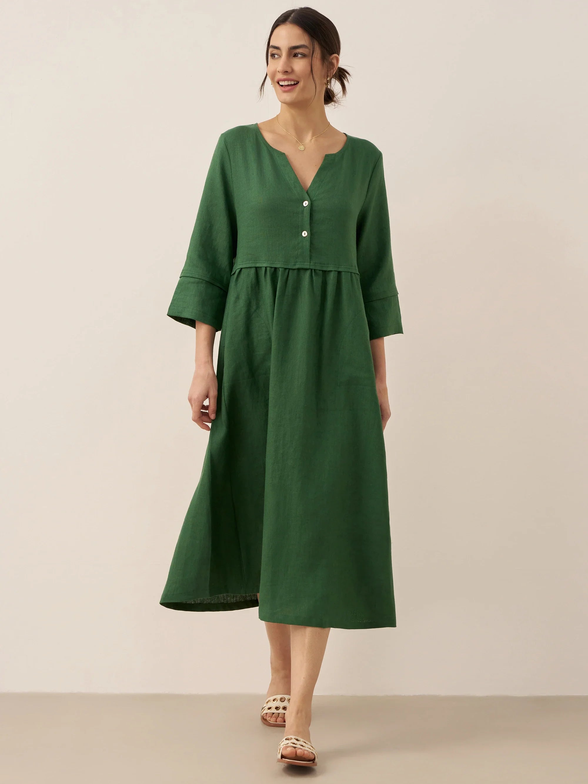 THE ANOUK | 100% LINEN RELAXED MAXI DRESS