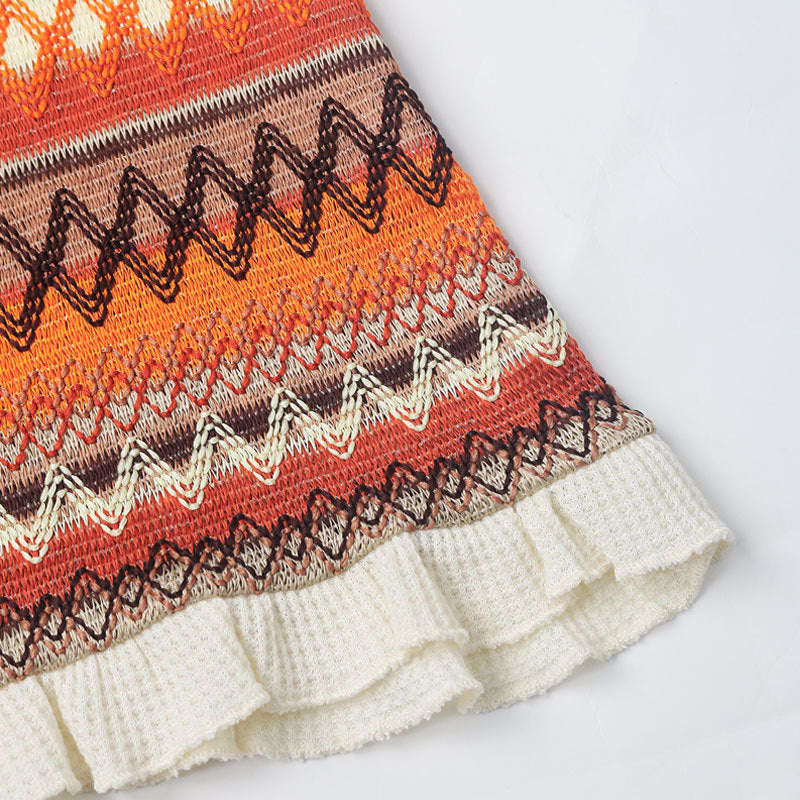 THE SELA | RUCHED BOHO MINI DRESS
