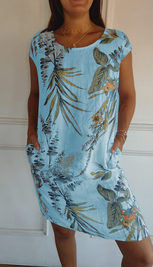 THE ANNELYM | RELAXED ROUND NECK DRESS