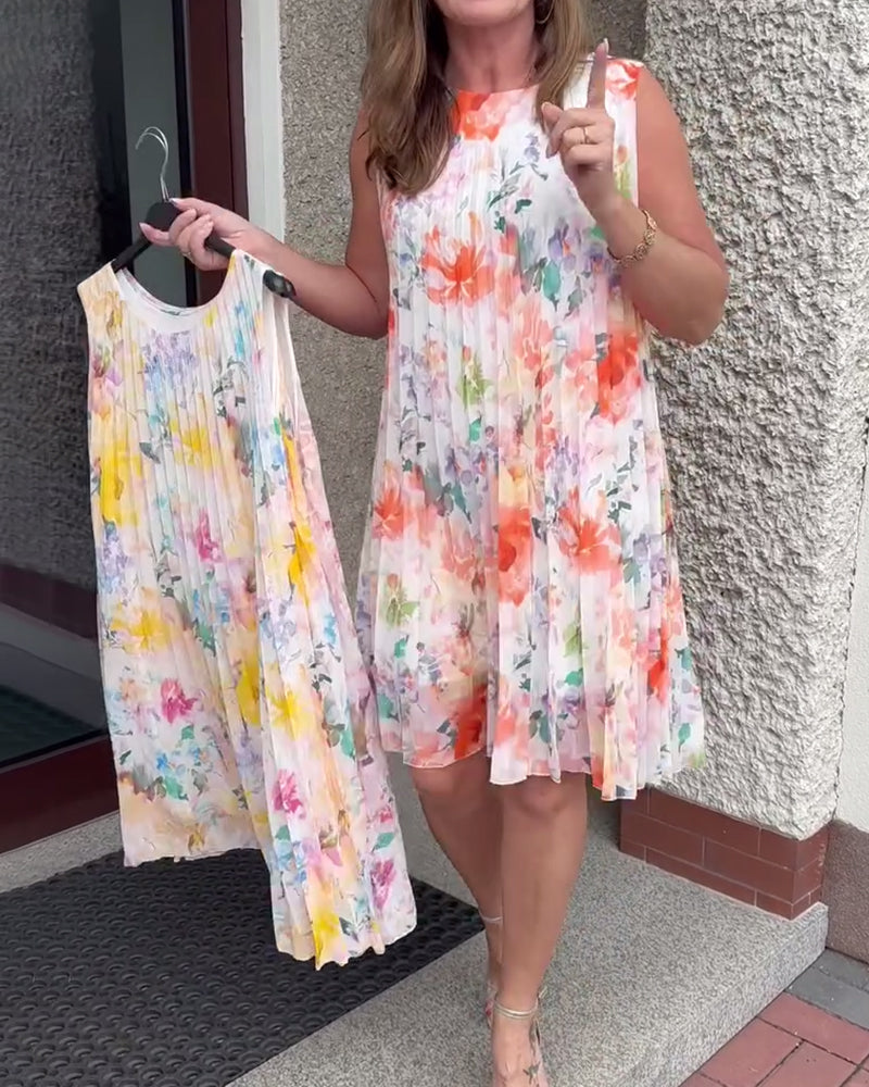 THE MARIBEL | SLEEVELESS BLOOM DRESS