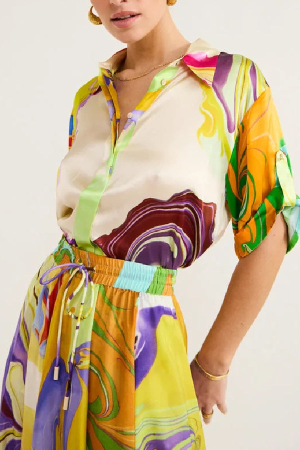 THE ROSA |SILK SKIRT ENSEMBLE