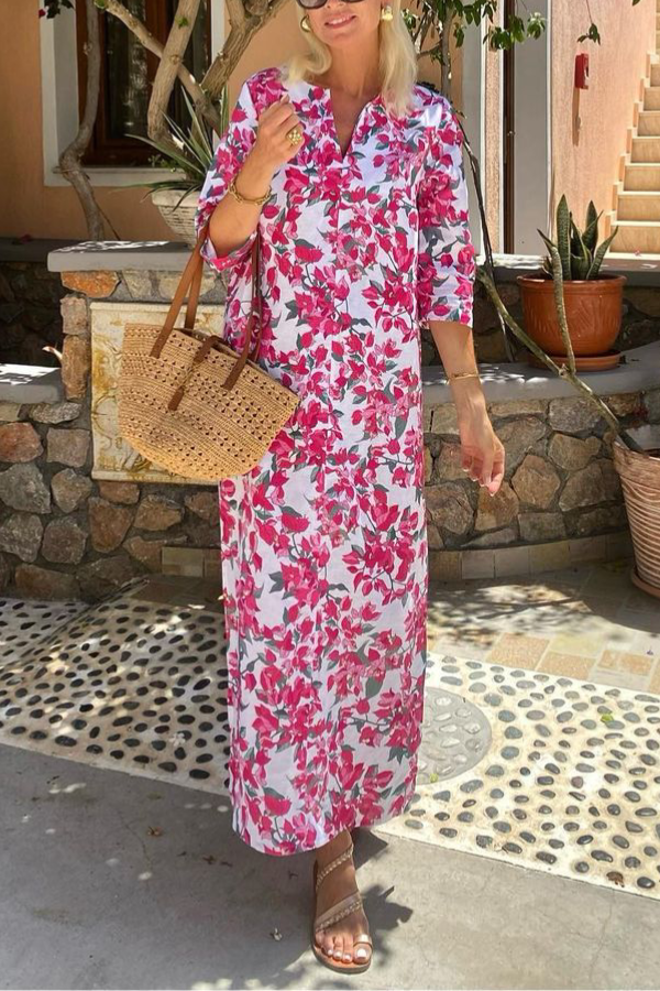 THE JILL | MID-LENGTH SLIT LONG DRESS