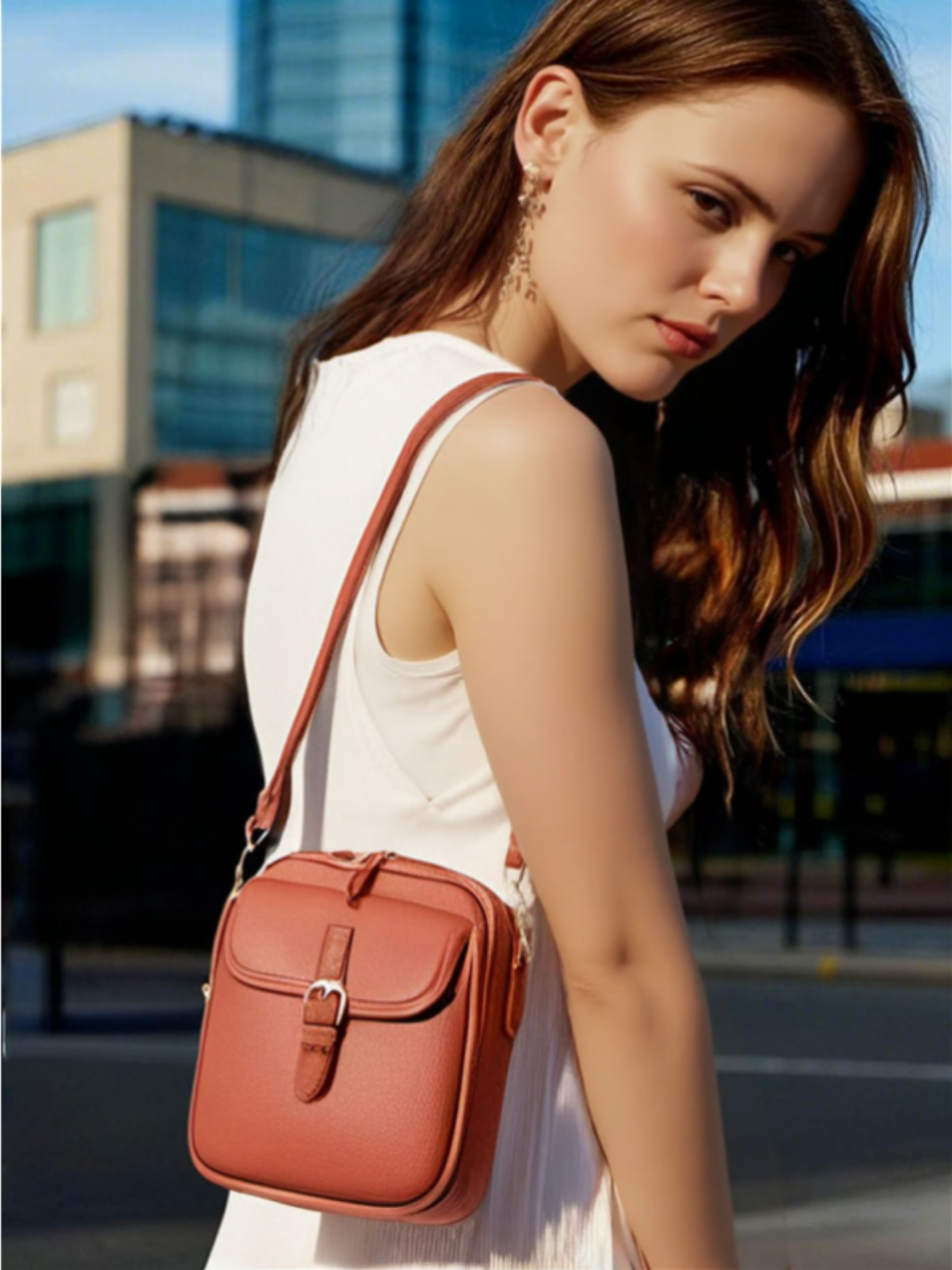 THE MAELYS | RFID-PROTECTED CLASSIC LEATHER CROSSBODY