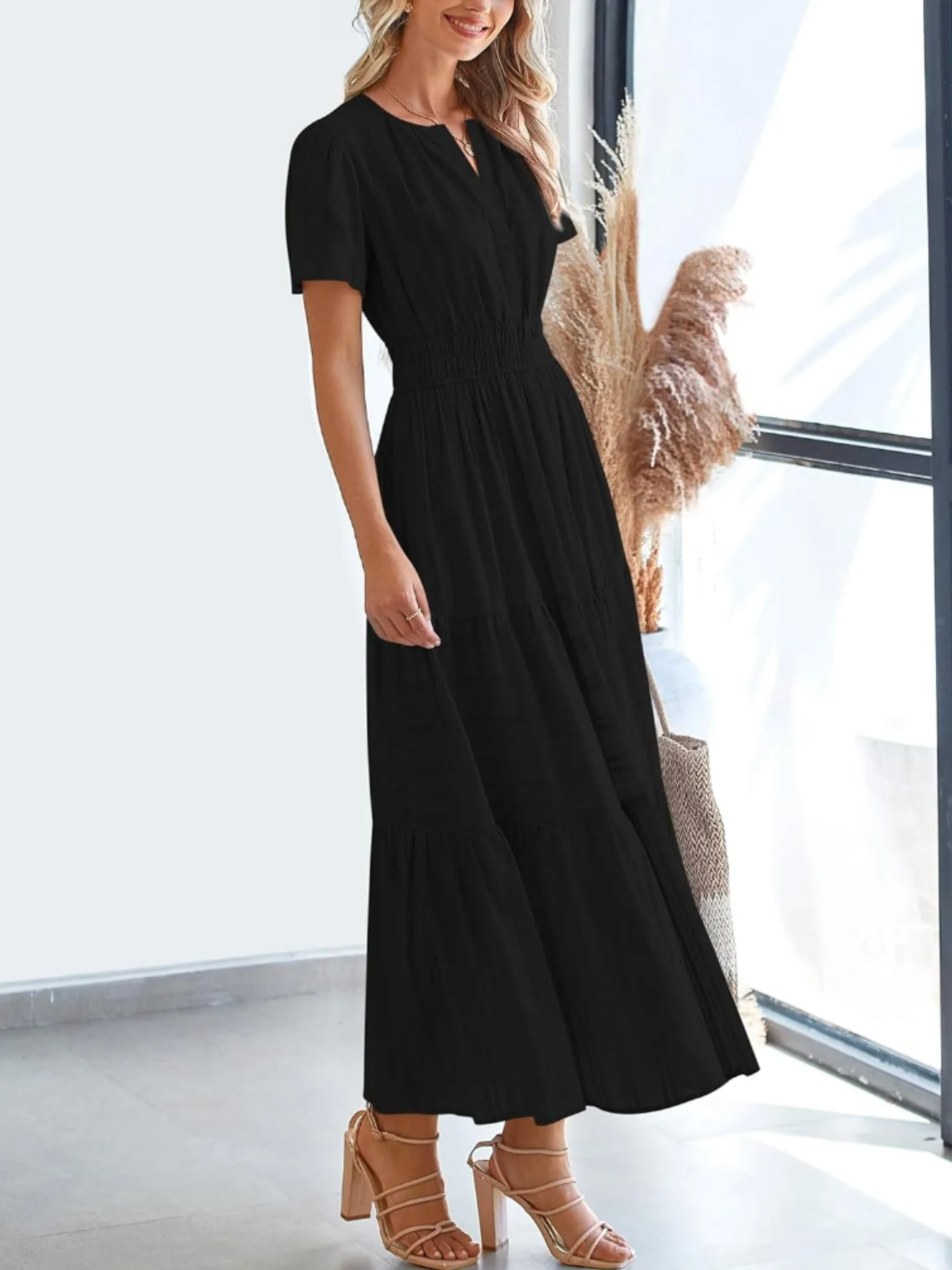 THE ELARA | LIGHTWEIGHT SUMMER MIDI DRESS