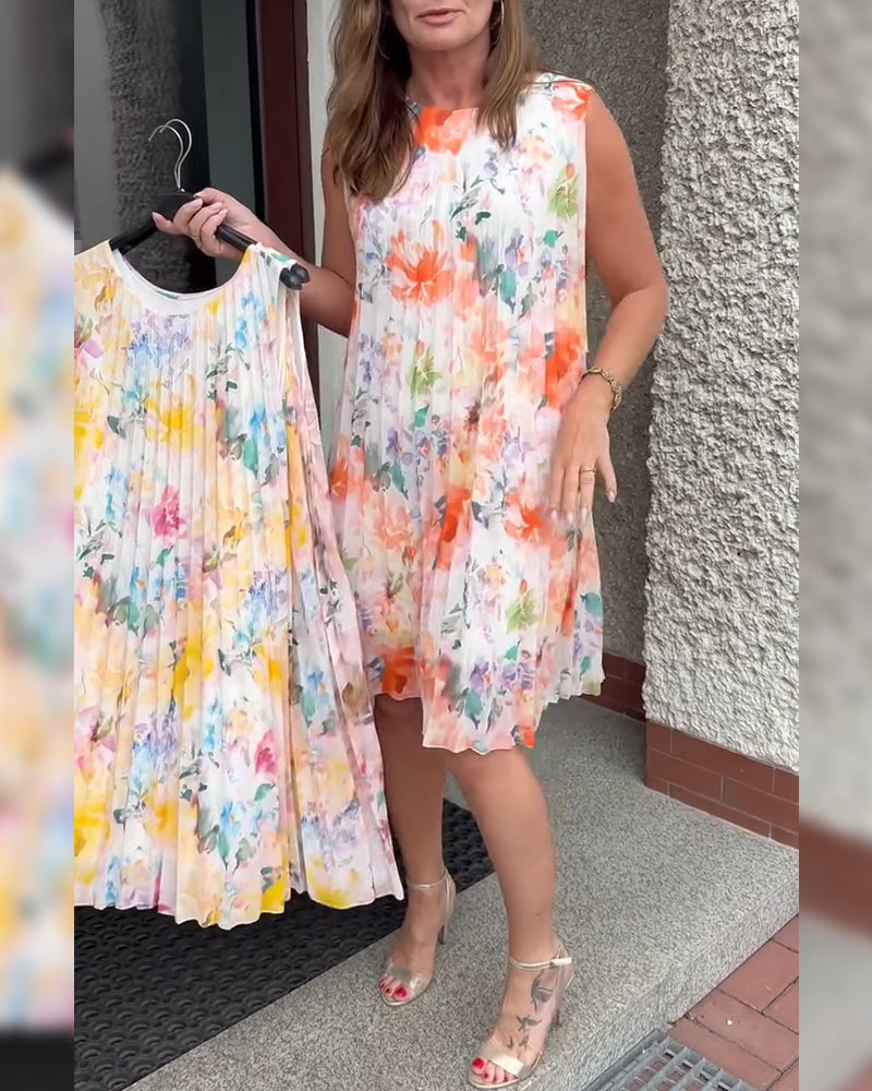 THE MARIBEL | SLEEVELESS BLOOM DRESS