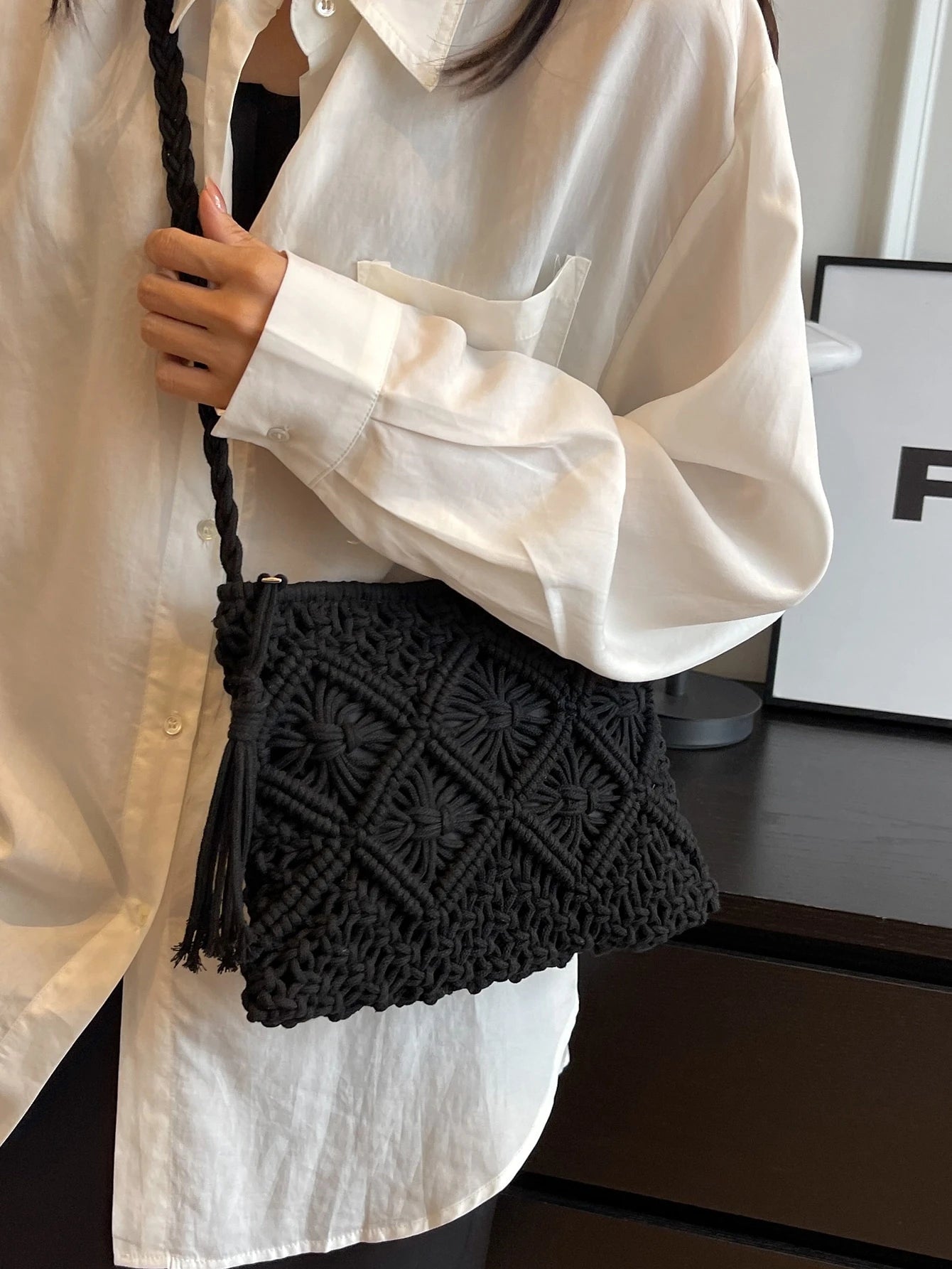 THE ONDINA | WOVEN CROSSBODY SHOULDER BAG