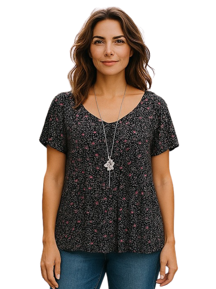 THE MARISSA | FLORAL V-NECK SLEEP TANK