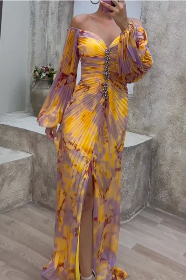 THE AURORA | EMBELLISHED SUNSET MAXI