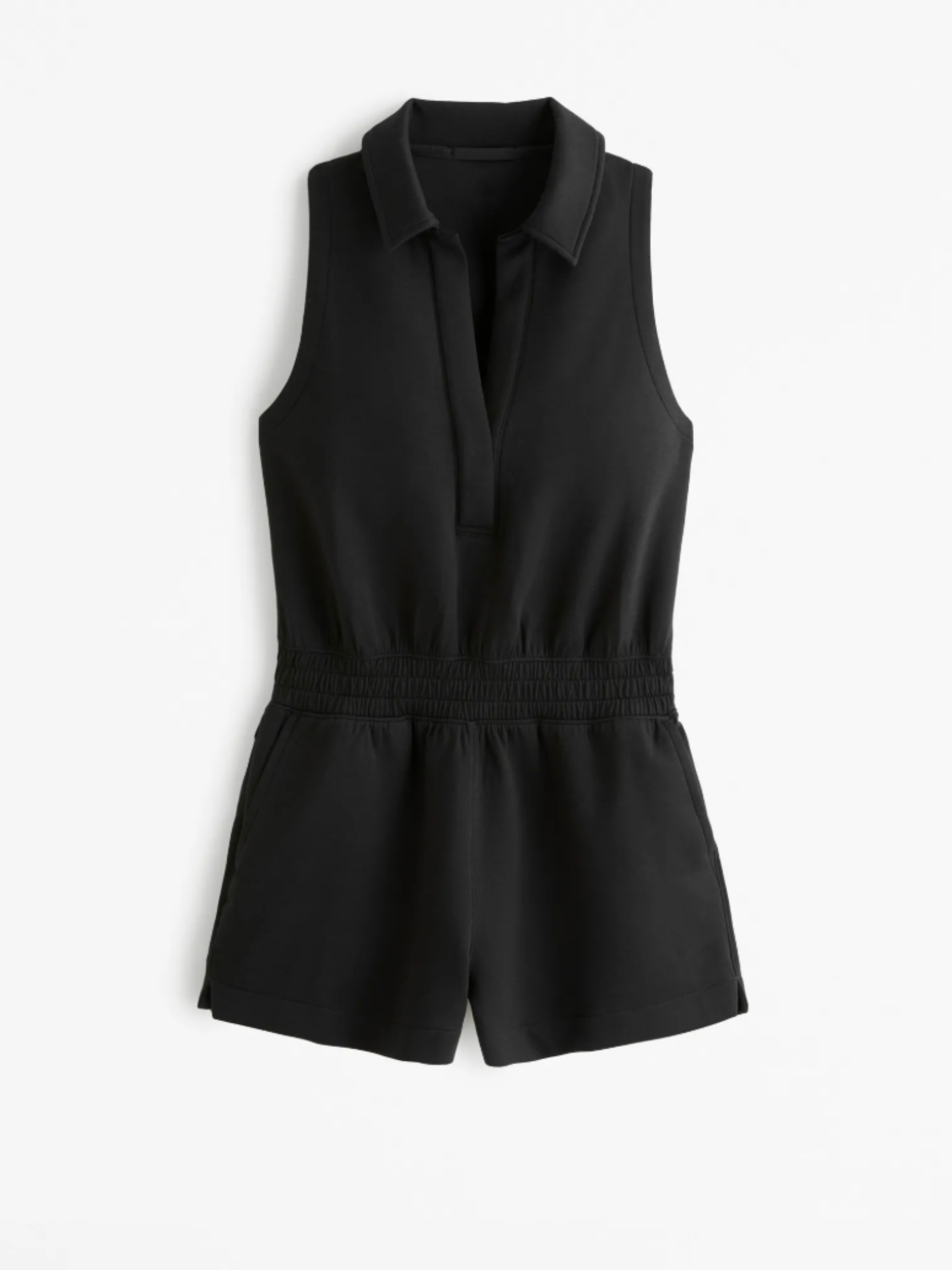 THE JUNE | KNIT POLO ROMPER