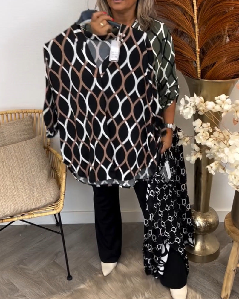 THE MAYA | ELEGANT PATTERN BLOUSE