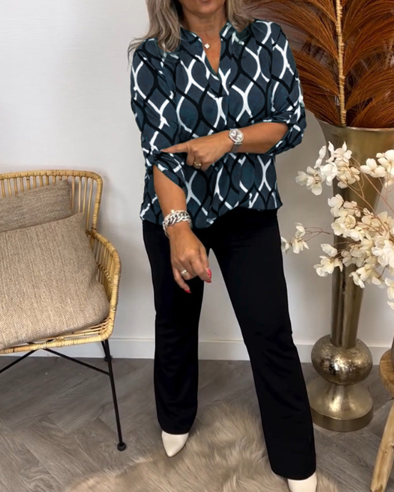 THE MAYA | ELEGANT PATTERN BLOUSE