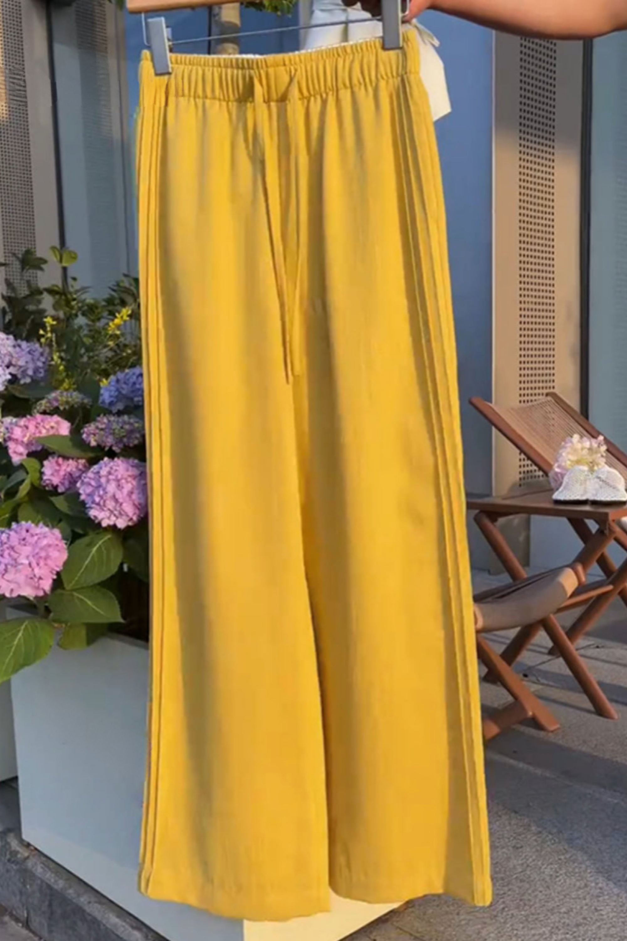 THE NOELLE | WIDE-LEG TENCEL LINEN PANTS