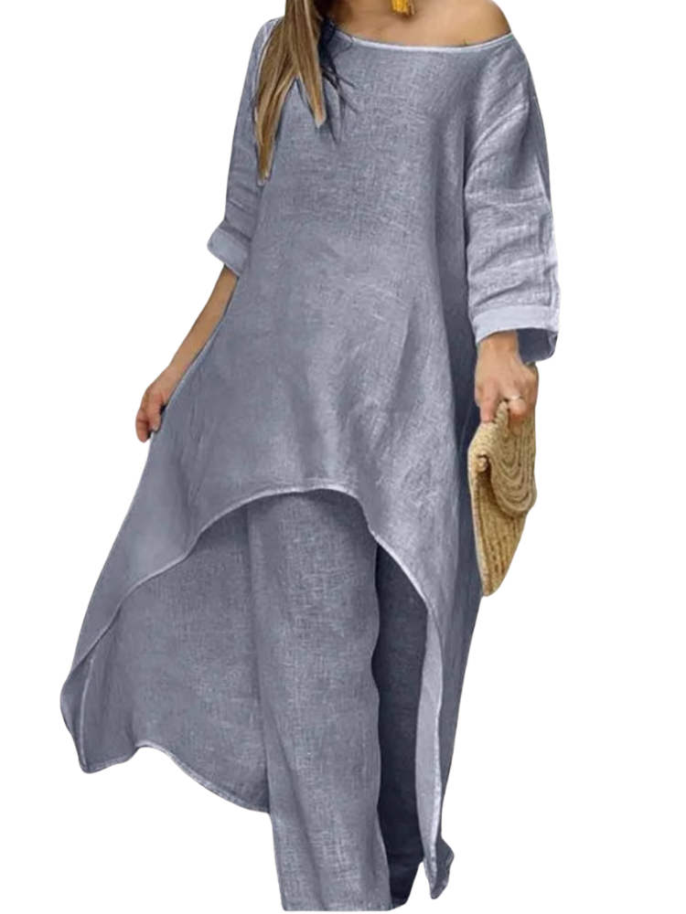 THE SLOANE | COTTON-LINEN RELAXED SUIT