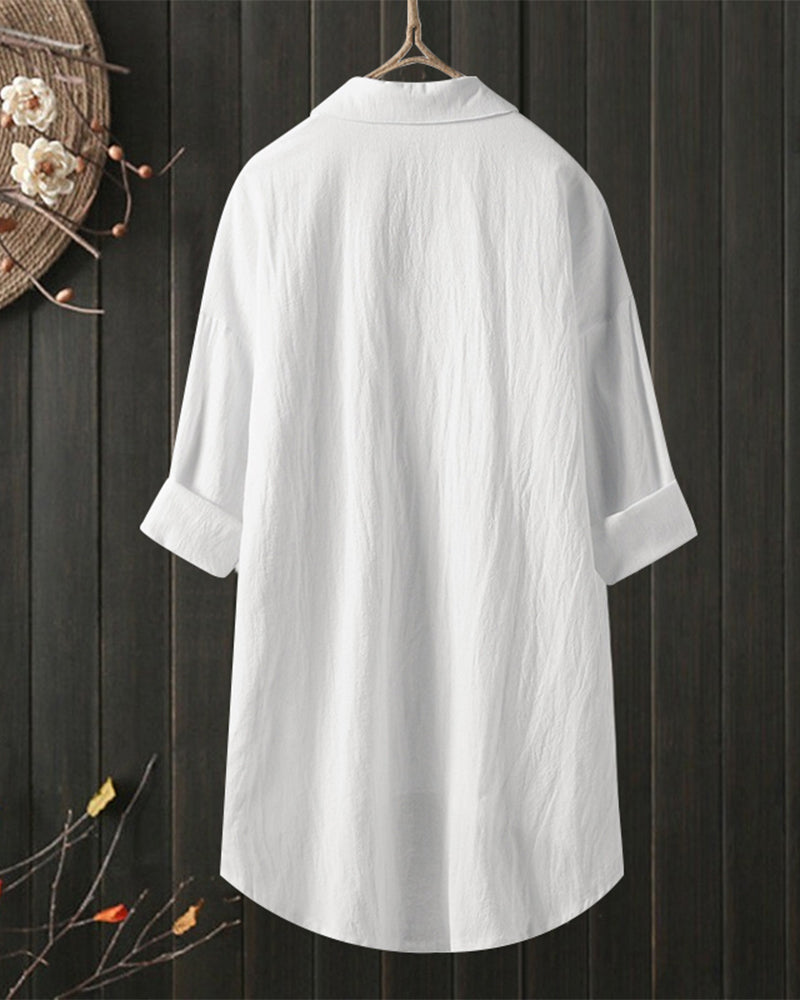 THE MAELIE | CLASSIC LONG-SLEEVE BLOUSE