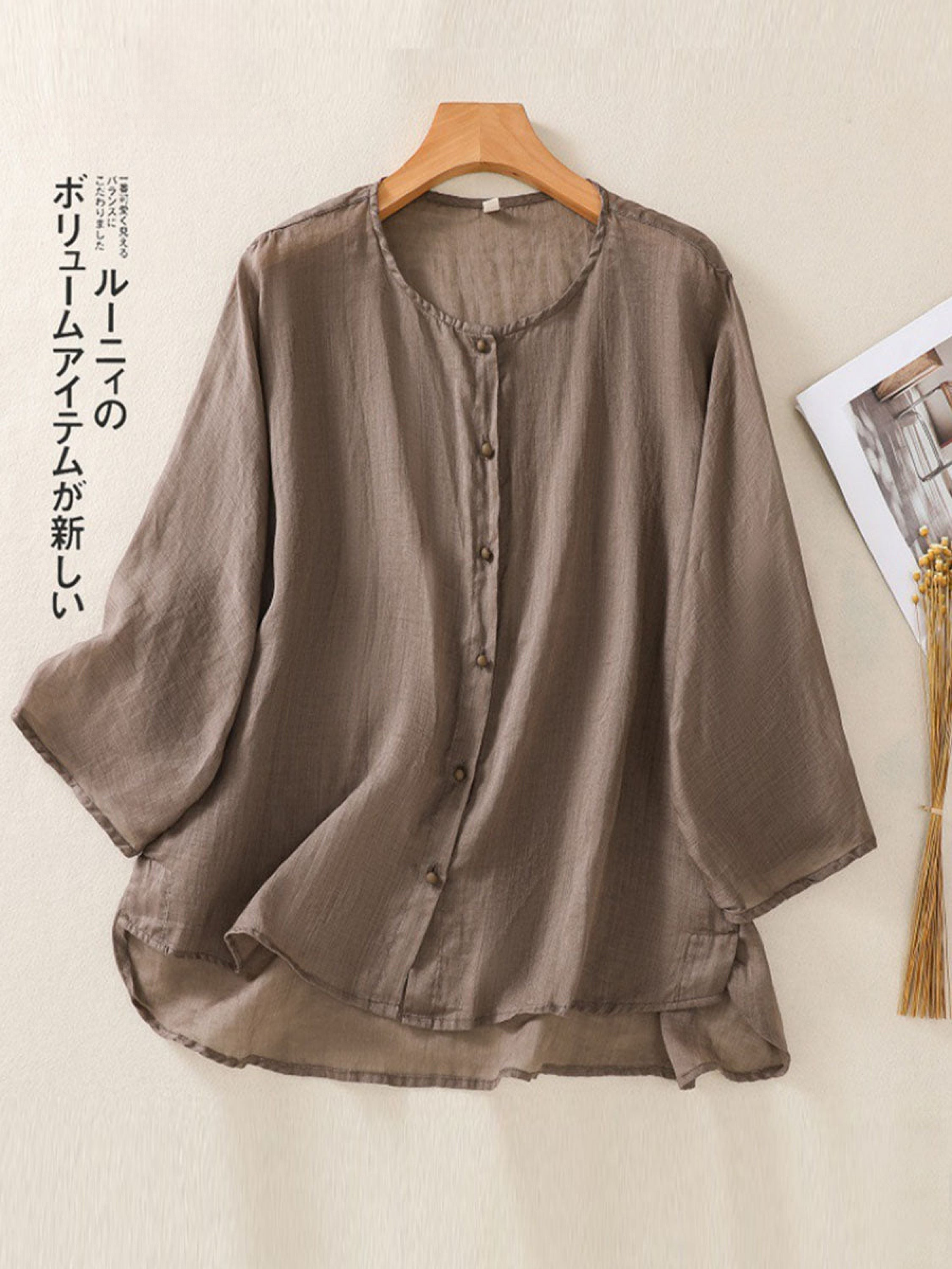 THE LUNARA | LIGHTWEIGHT RAMIE CARDIGAN TOP
