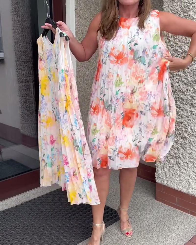 THE MARIBEL | SLEEVELESS BLOOM DRESS