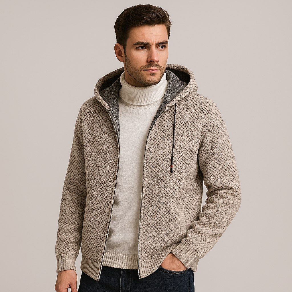 THE JAMES | KNIT ZIP HOODIE