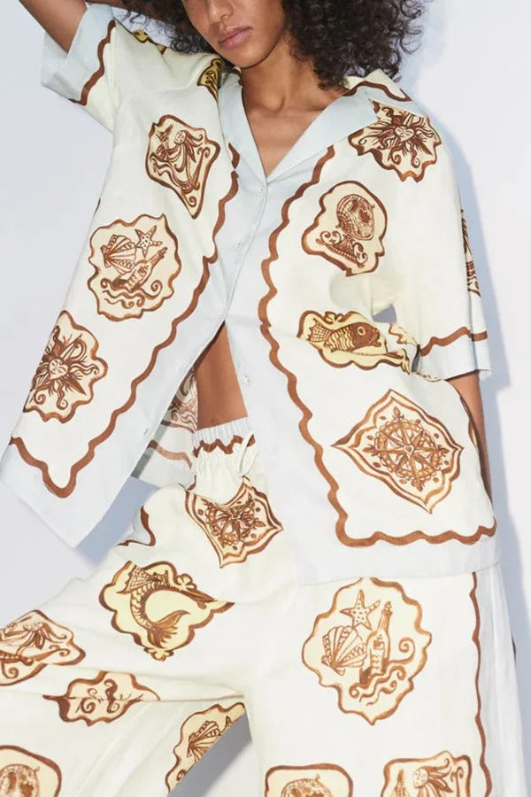 THE VICTORIA | LINEN BUTTON OVERSIZED BLOUSE