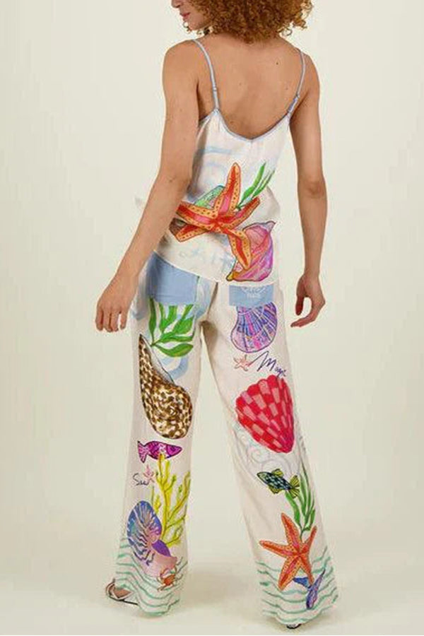 THE NICOLE | SATIN ELASTIC WAIST POCKETED WIDE LEG PANTS