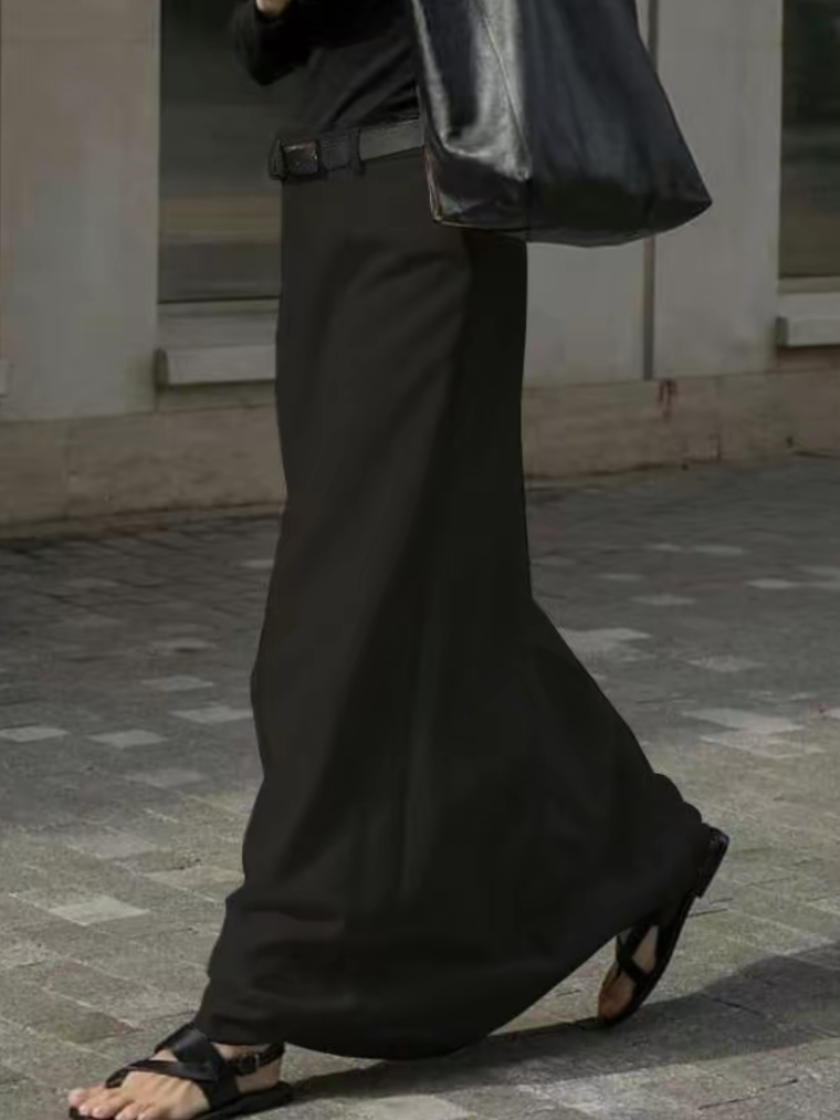 THE ALINA | ELEGANT MAXI H-LINE SKIRT
