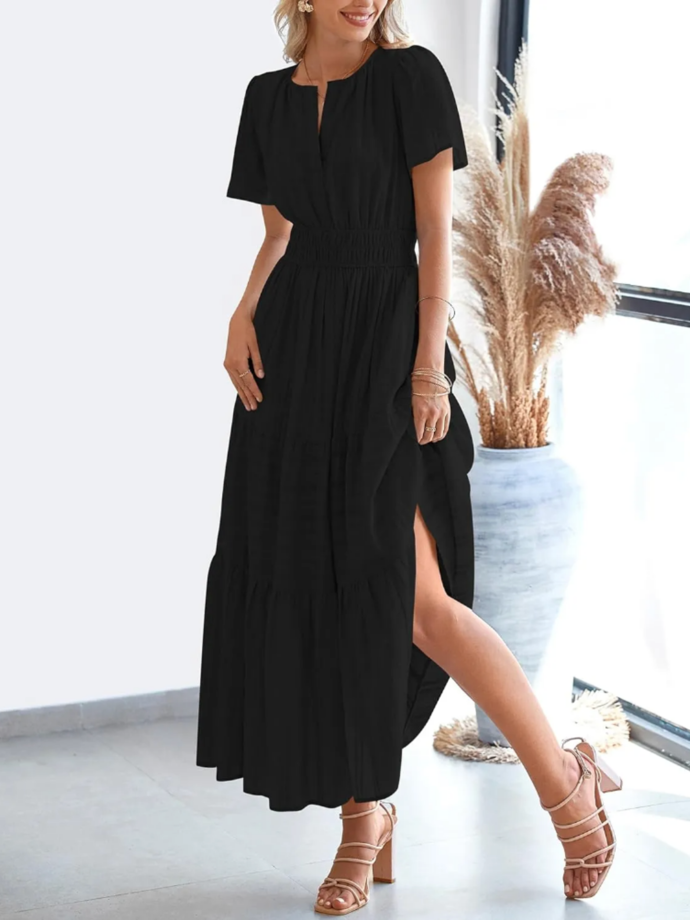 THE ELARA | LIGHTWEIGHT SUMMER MIDI DRESS