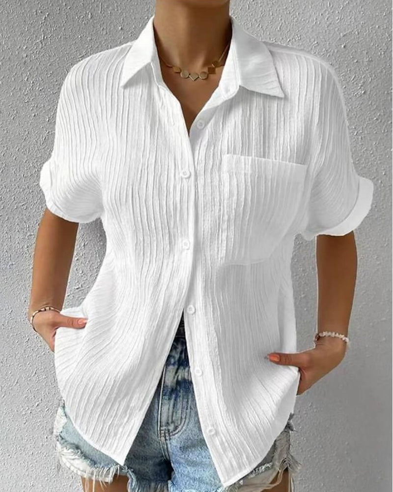 THE ELLARA | COMFORT LAPEL BLOUSE