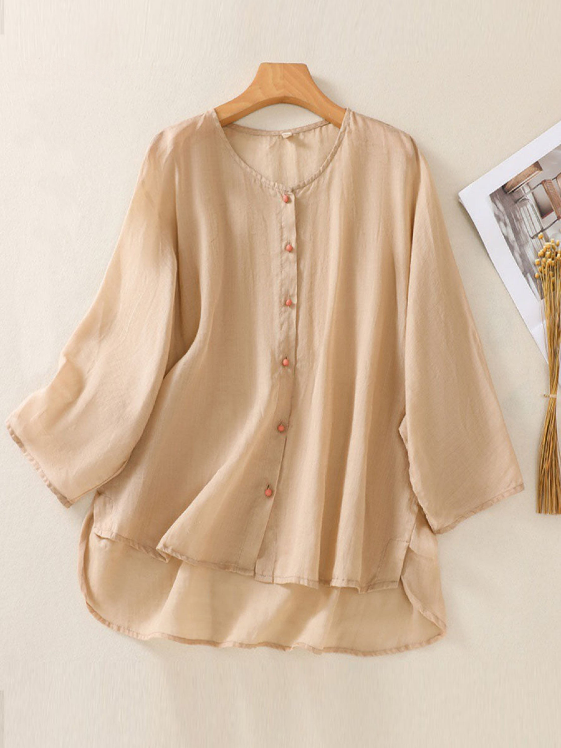 THE LUNARA | LIGHTWEIGHT RAMIE CARDIGAN TOP