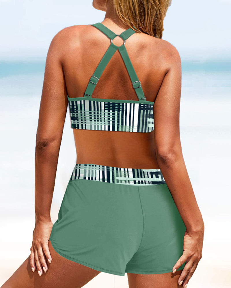 THE CELINA | HIGH-WAIST RIBBED BIKINI SET
