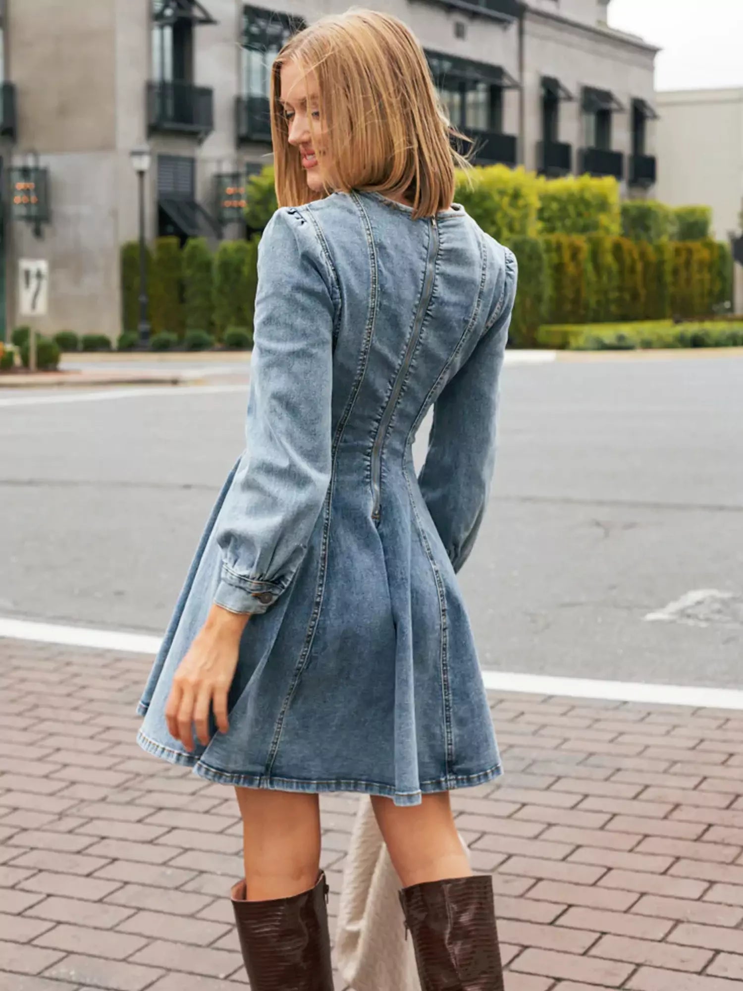 JESSICA | DENIM DARLING MINI DRESS