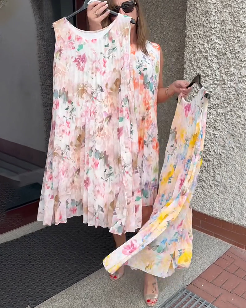 THE MARIBEL | SLEEVELESS BLOOM DRESS