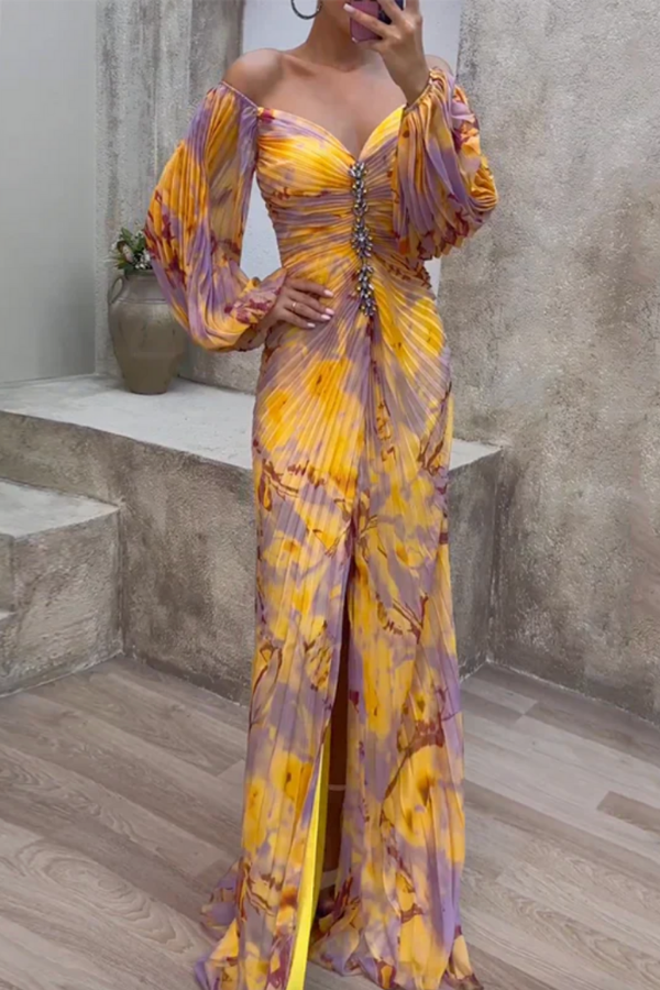 THE AURORA | EMBELLISHED SUNSET MAXI
