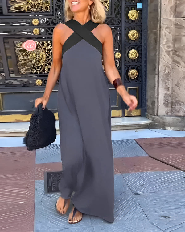 THE MAIA | WRAP-EFFECT MIDI DRESS