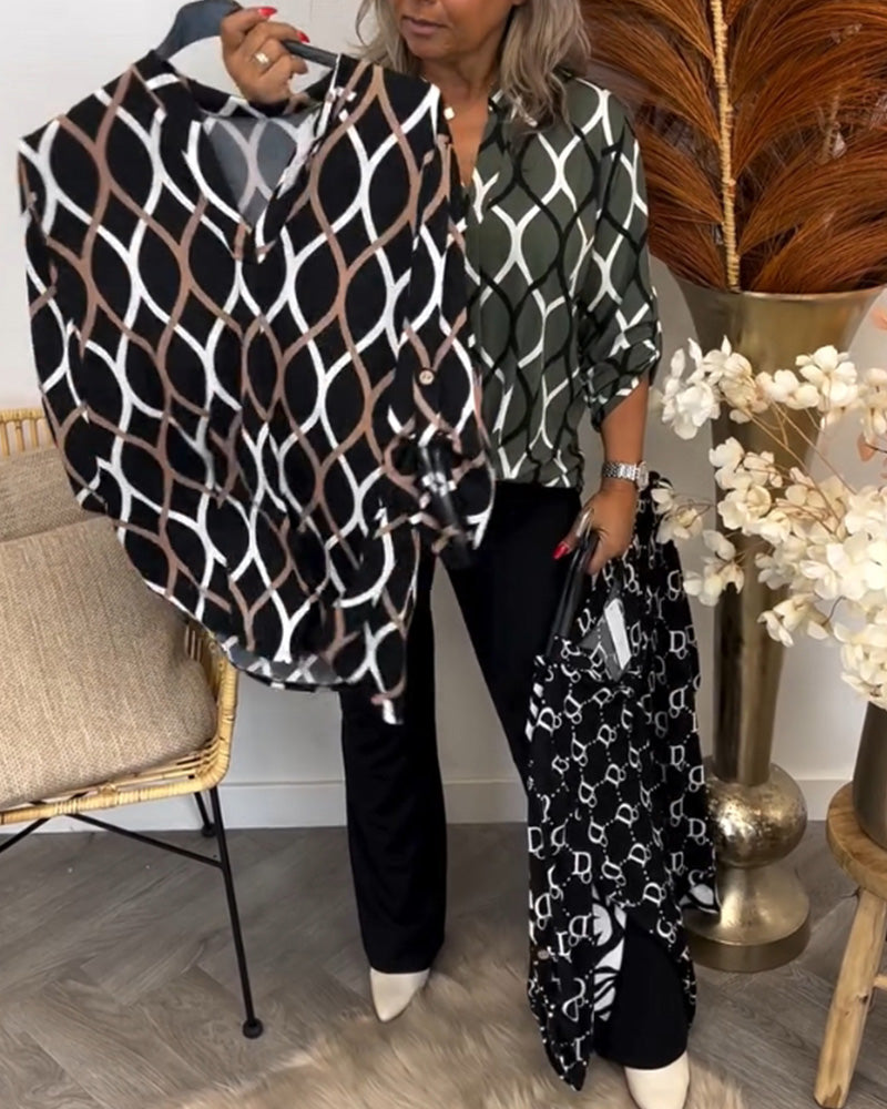 THE MAYA | ELEGANT PATTERN BLOUSE