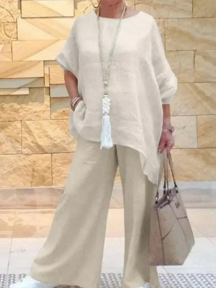 THE MAELIE | COTTON-LINEN TWO PIECE SET