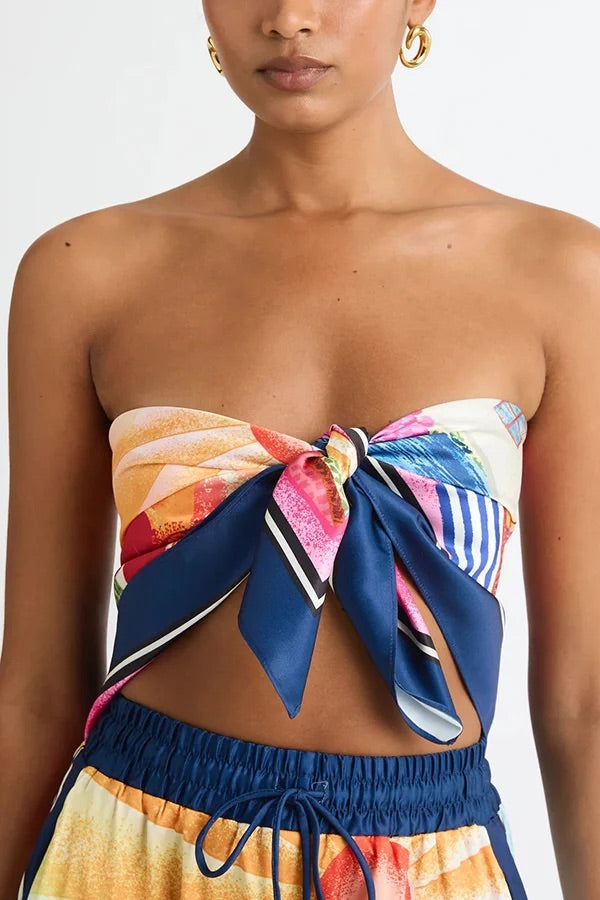 THE SEASIDE | SATIN LOOSE MAXI SKIRT SET