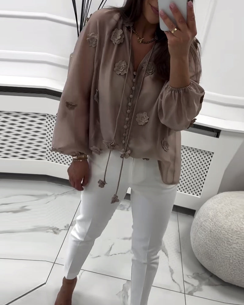 THE LYSANDRA | ELEGANT BLOOM BLOUSE