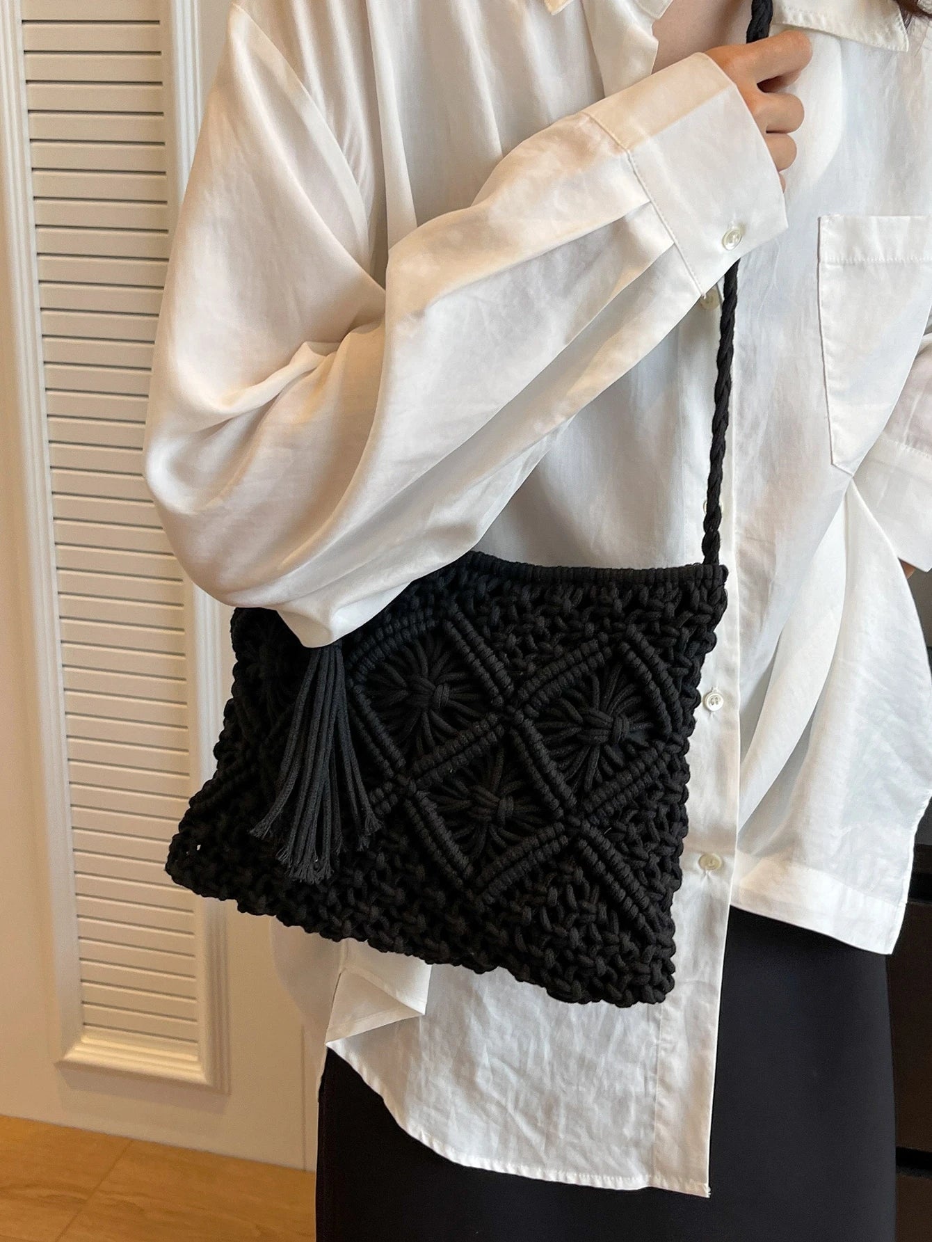 THE ONDINA | WOVEN CROSSBODY SHOULDER BAG