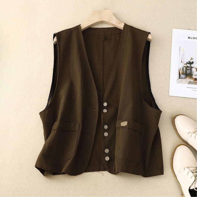THE EMMELINE | RELAXED LINEN VEST