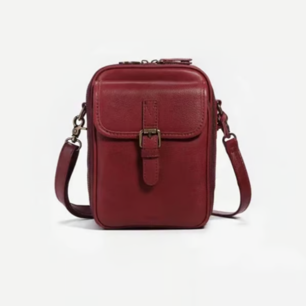 THE MAELYS | RFID-PROTECTED CLASSIC LEATHER CROSSBODY