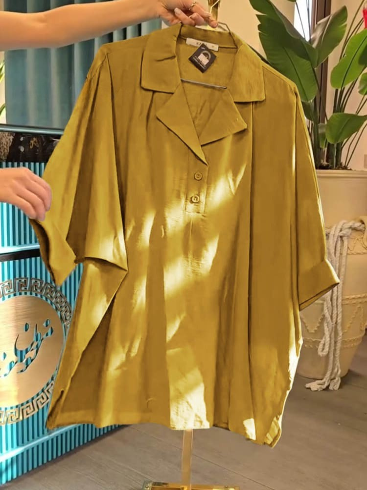 THE NALANI | RELAXED LAPEL BLOUSE