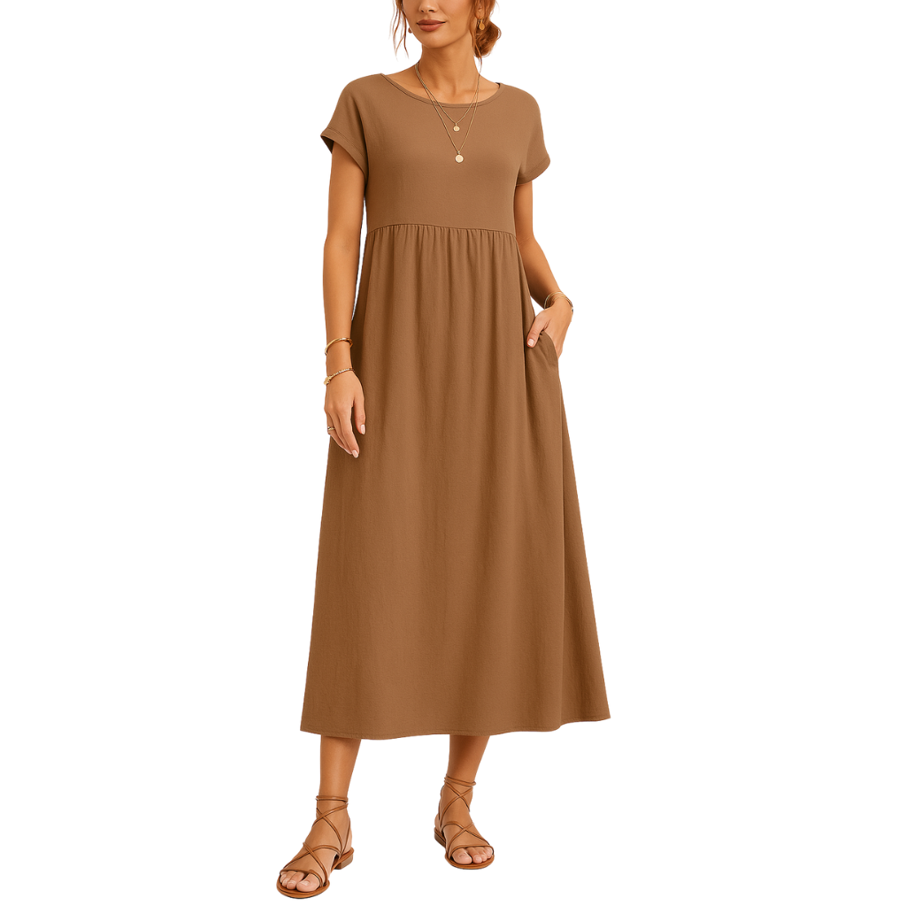 THE MAELIE | SOFT COTTON POCKET DRESS