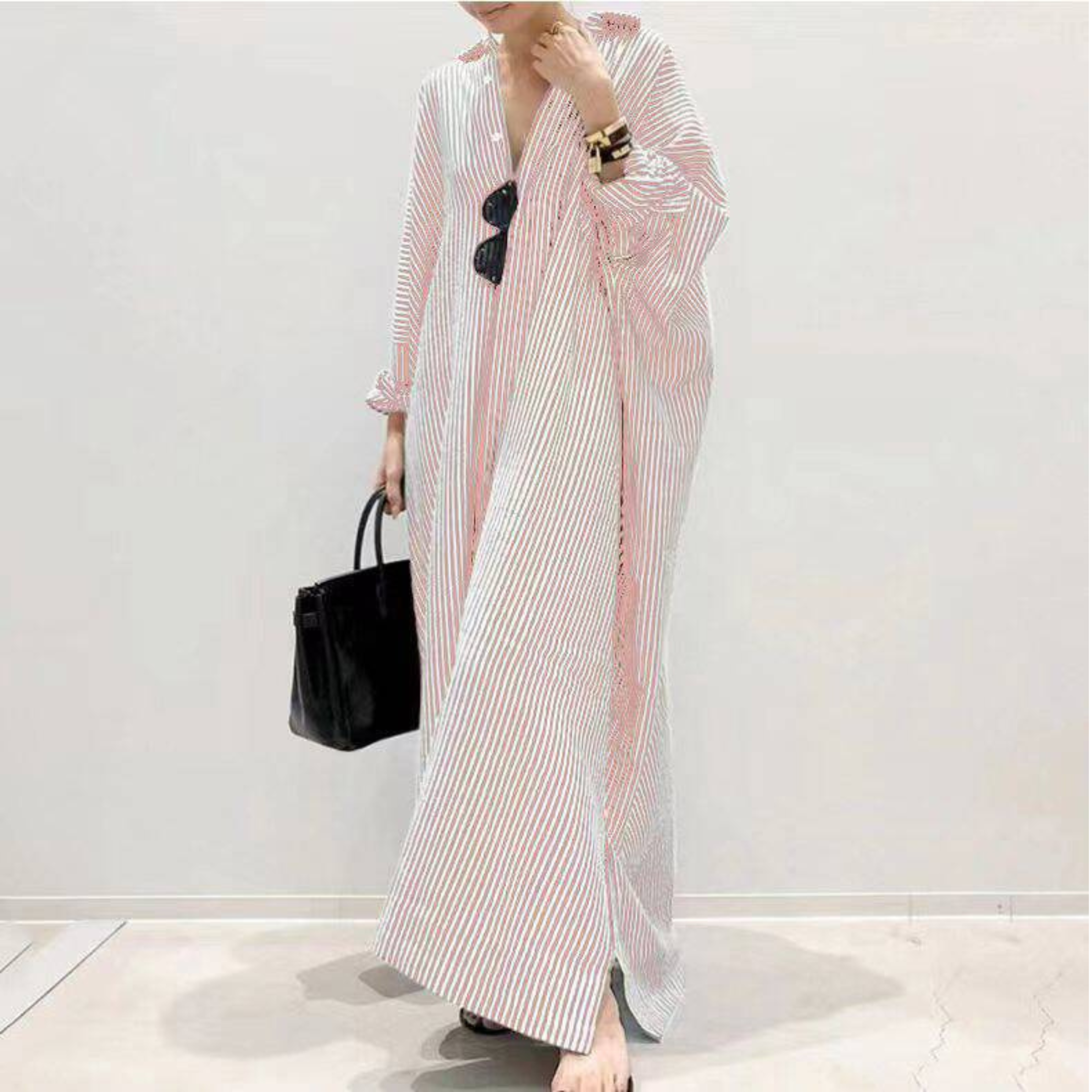 THE NOELLE | STRIPED EVERYDAY MAXI DRESS
