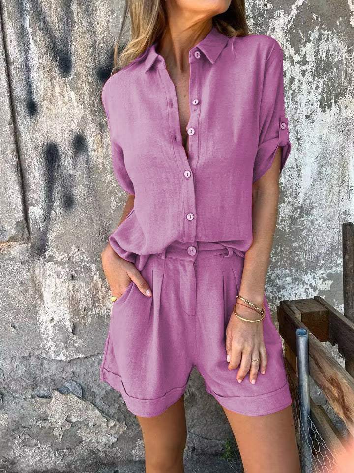 THE ELVINA | RELAXED LINEN TWO-PIECE SET