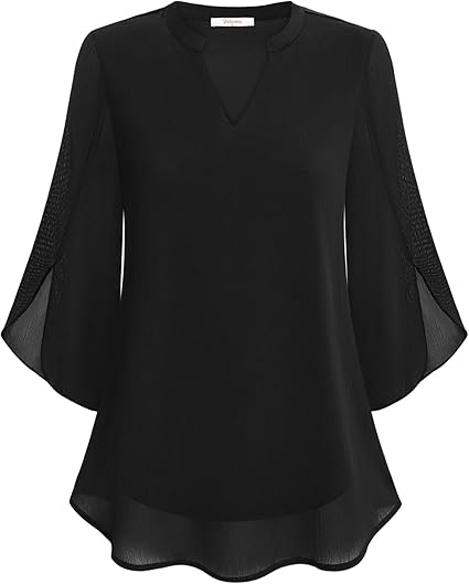THE AURA | CHIFFON BLOUSE IN A-LINE FIT