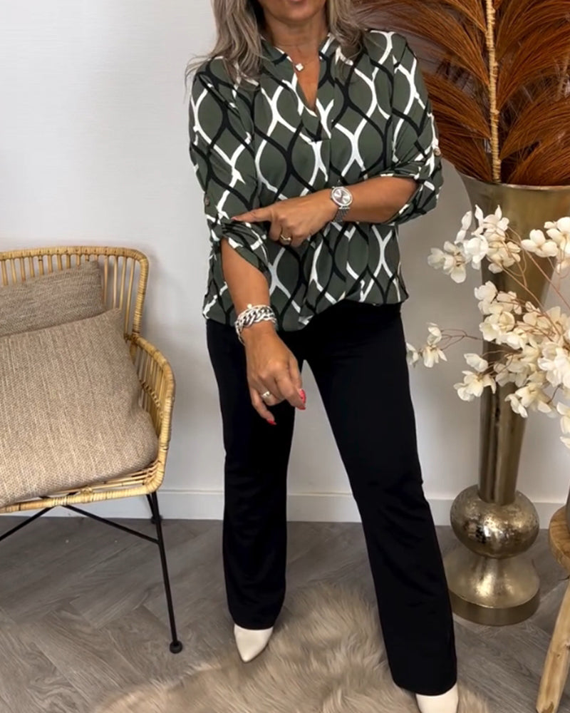 THE MAYA | ELEGANT PATTERN BLOUSE