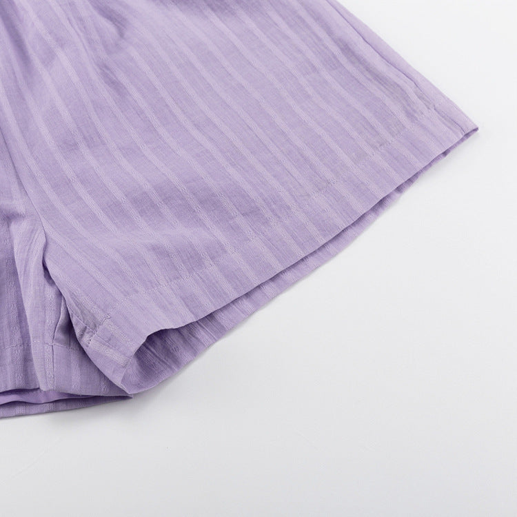 THE VIOLA | BREEZY BUTTON-UP AND SHORTS ENSEMBLE
